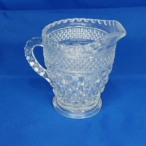 Anchor Hocking Glass Clear Wexford Creamer Pitcher with Starburst Bottom - Picture 1 of 12
