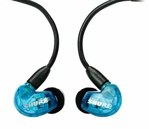 SHURE SE215 Earphone In-ear Detachable Professional Sound Isolating - Blue - Foto 1 di 9