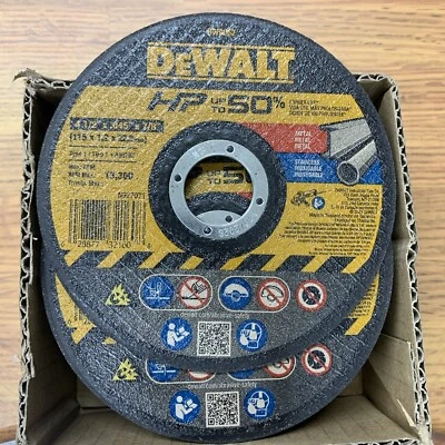 (25)-DEWALT DW8062 Z TYPE 1 Metal Cut-off/Stainless Wheel 4.5"x.045"x7/8" - Image 1 of 3