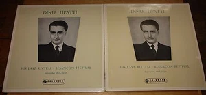 DINN LIPATTI BESACON FESTIVAL BLUE GOLD B/G MONO COLUMBIA 33CX 1499 1500 LP - Picture 1 of 11