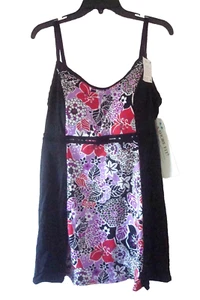 Nuevo traje de baño rosa floral talla 22W talla A Shore Fit para dama - Imagen 1 de 1