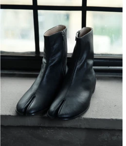 [Free Fedex]ByTheR Men's Handmade Premium Full Leather Unique Classic Tabi Boots - Picture 1 of 7