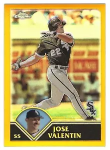 2003 Topps Chrome Gold Refractor #043 Jose Valentin Chicago White Sox ###/449 - Bild 1 von 1