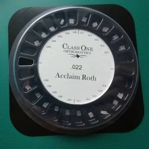 Soporte de cerámica de ortodoncia dental Roth 022 ranura 345 ganchos clase uno 1 X - Imagen 1 de 6
