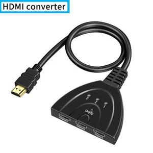 3 Port HDMI Splitter Cable 1080P Switch Switcher HUB Adapter for HDTV PS4 Xbox - Picture 1 of 8