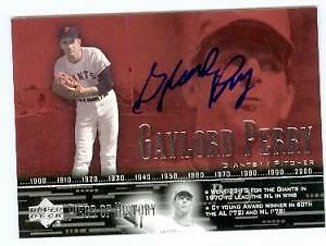 Gaylord Perry autographed Baseball Card 2002 Upper Deck Piece of History #71 - Image 1 of 1