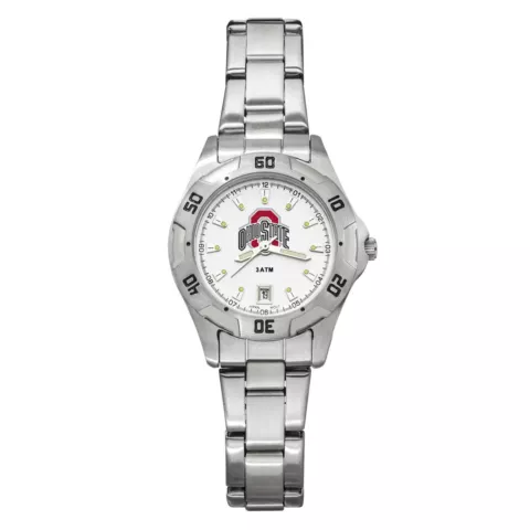 Ohio State Univ All-Pro Women's Chrome Watch W/Bracelet Cover