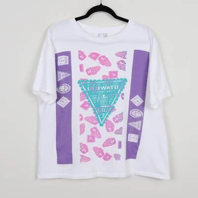 Estampillas de 7 máscaras surf XL vintage de los 80 Ocean Pacific Uluwatu 1989 onda original Bali Foto 1 de 4