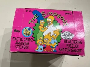 The Simpsons 1990 ToppsTrading Cards, Full Box, Sealed Packs, Rare - Picture 1 of 5