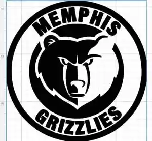 Calcomanía de vinilo pegatina de baloncesto NBA Memphis Grizzlies ventana de coche celda parachoques - Imagen 1 de 1