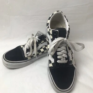 Vans Old Skool schwarz weiß kariert Turnschuhe Herren 6 Damen 7,5 Skater Punk - Bild 1 von 7