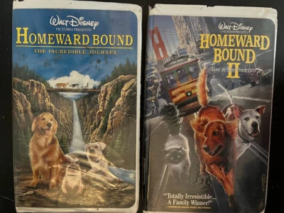 VHS Set of 2 - Homeward Bound The Incredible Journey & HB Lost In San Francisco Foto 1 de 4