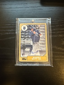 2022 Topps Series 2 - 1987 Topps Baseball Autographs None #87BA-BW Bobby Witt Jr