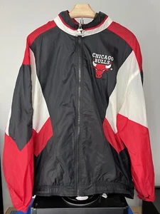 Vintage Starter Chicago Bulls Windbreaker Jacke Gr. XL Reißverschluss - Bild 1 von 4