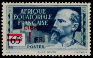 FRANZÖSISCH ÄQUATORIALAFRIKA 127 - Free French "Emil Gentil" (pb97441) - Bild 1 von 1