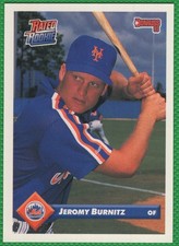 Jeromy Burnitz - 1993 Donruss #787 - New York Mets Baseball Card - Rated Rookie