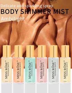 60ml Body Gloss Glitter Highlighter Shimmer Spray for Face Body Hair Party Stage - Picture 1 of 24