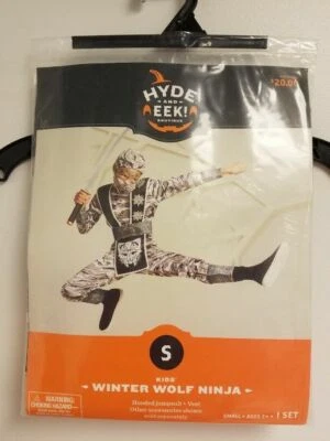 Hyde & Eek! Boutique Kids Winter Wolf Ninja Costume, Small 4-7 - Image 1 of 2
