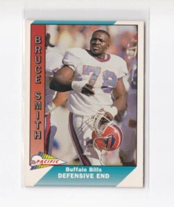 BRUCE SMITH 1991 PACIFIC FOOTBALL CARD-SHIPS FREE - Picture 1 of 24