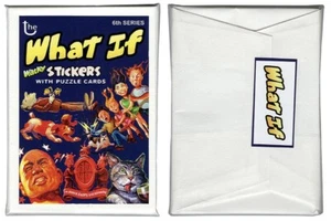 2021 "WHAT IF" Wacky Packages FULL SET 6th Series PACK 9 stickers 9 puzzle cards - Picture 1 of 3