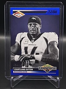 2024 Score Football The Franchise Courtland Sutton 10 Showcase /100 Broncos - Picture 1 of 3