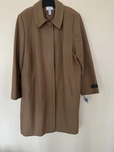 Covington Pure Wool Coat Camel Tan Women’s Plus Size 22W NWT - Picture 1 of 11