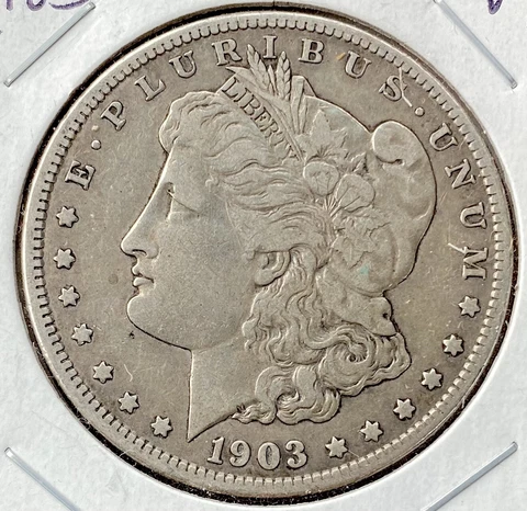 1903-S Morgan Silver Dollar VF Cover