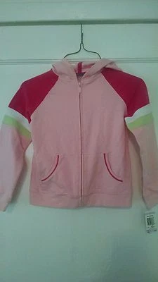 CHAQUETA CON CAPUCHA CREMALLERA COMPLETA ROSA NIÑA NUEVA CON ETIQUETAS Talla 6 NUEVA Foto 1 de 3