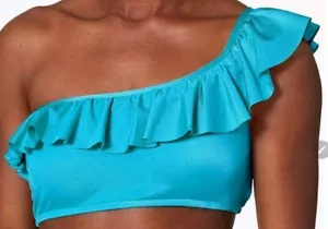 Seafolly Bikini 1 Piece Shine On One Shoulder Top Eden UK 8 Padded Top NEW - Picture 1 of 3