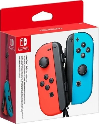 Nintendo Switch Joy-Con Controller Rosso Neon / Blu Neon Originale JoyCon - Immagine 1 di 1