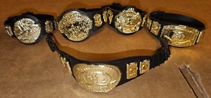 WWE Lot Of 5 Action Figure Championship Belts Wrestling WWF Jakks Pacific - Picture 1 of 1