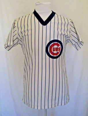 Pro-Knit Chicago Cubs MLB Baseball Jersey White Blue Red Size Medium Vintage - Image 1 of 4