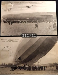 N° 812/11 -2 CARTES  CPA Militaire dont WW1 Ecrites Lunéville ZEPPELIN Allemand - Imagen 1 de 2