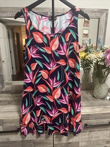 Ladies Tommy Bahama Beach Cover-Up Swim Dress Tropical Beachy Resort  L Pls Read - Picture 1 of 4