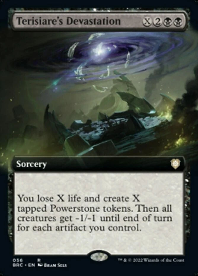 x1 Terisiare's Devastation - Extended Art - Commander: The Brothers' War - NM -  - Image 1 of 1