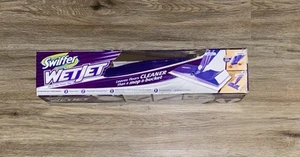Swiffer WetJet Hardwood & Floor Spray Mop Cleaner Starter Kit Worn Box NEW - Picture 1 of 3