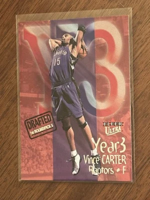 2000-01 Fleer Ultra Year 3 Vince Carter #9 YT Toronto Raptors Card Magic Nets - Image 1 of 2