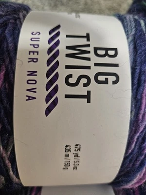 (4) Big Twist Super Nova Yarn Color Purple Cosmos Set Of 4 - Image 1 of 4