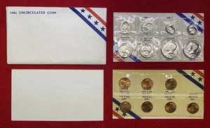 1982 **U.S. MINT SET** {PHILADELPHIA & DENVER MINT} UNCIRCULATED (15) COINS+OGP! - Picture 1 of 17