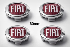 4 TAPPI COPRIMOZZO PER FIAT DUCATO FREEMONT BRAVO 60mm  BORCHIE CERCHI IN LEGA - Picture 1 of 1