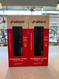 NEW SET OF TWO VITTORIA RUBINO PRO 650C X 23 ROAD TIRES - Picture 1 of 3