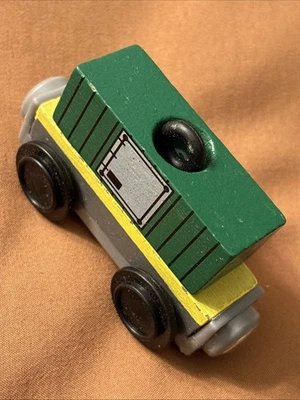 2009 Kidkraft Wooden Cargo Train Car With Crane Loop And Removable Cargo - Image 1 of 4