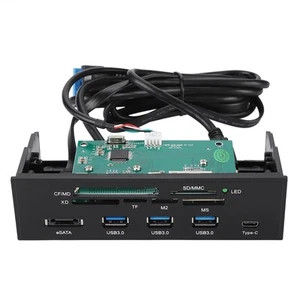 5.25Inches Multifunction Internal Card Reader Dashboard Pc Front Panel HLF - Bild 1 von 7