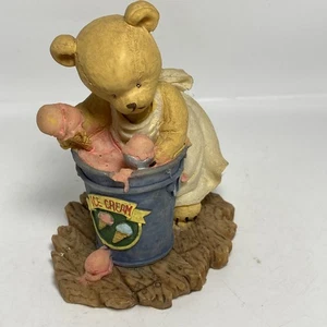 Benjamin Bear Scooping Ice Cream The O’Bear Family Teddy Collection ANCO 1996 B7 - Picture 1 of 14
