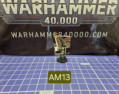40k Astra Militarum Battle Flag Banner Pro Painted OOP Metal - Standard Bearer - Image 1 of 4