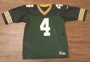 Camiseta deportiva vintage de los años 90 Brett Favre Green Bay Packers NIKE para hombre M NFL mediana en muy buena condición  - Imagen 1 de 8