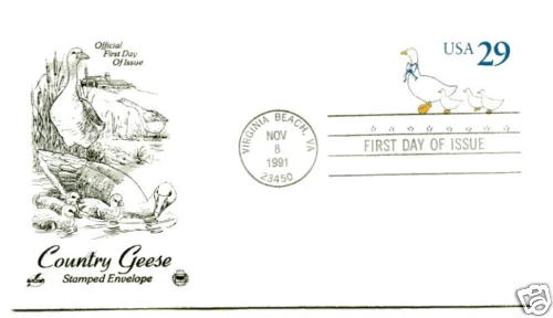 U624 Country Geese ArtCraft, PCS, FDC - Image 1 of 1