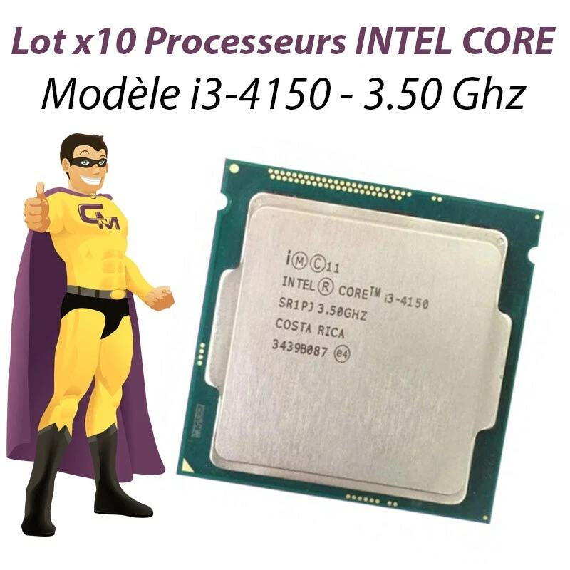 Set x10 Processore CPU INTEL Core I3-4150 3.5Ghz SR1PJ 3Mo Presa 1150 - Immagine 1 di 1