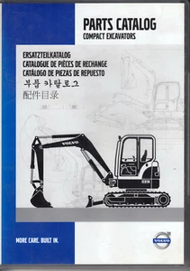 Volvo COMPACT EXCAVATOR Parts Catalog ~ 2009 ~ ORIGINAL CD PUB20007808-A - Picture 1 of 2