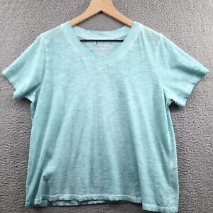Eileen Fisher V-Neck Organic T-Shirt Capri M